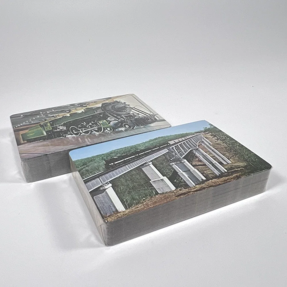 Southern Railway Double Deck Playing Cards c1960 Velour Slide Box Sealed Decks